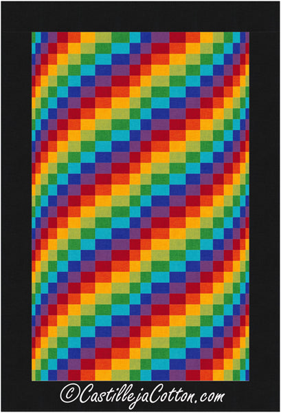 Rainbow Waves Quilt CJC-54682e - Downloadable Pattern