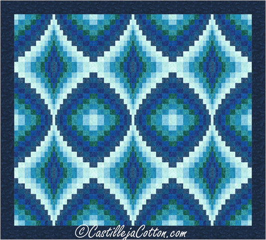 Six Gemstones Quilt Pattern CJC-54701 - Paper Pattern