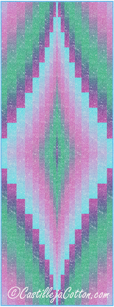 Ombre Diamond Table Runner CJC-54773e - Downloadable Pattern