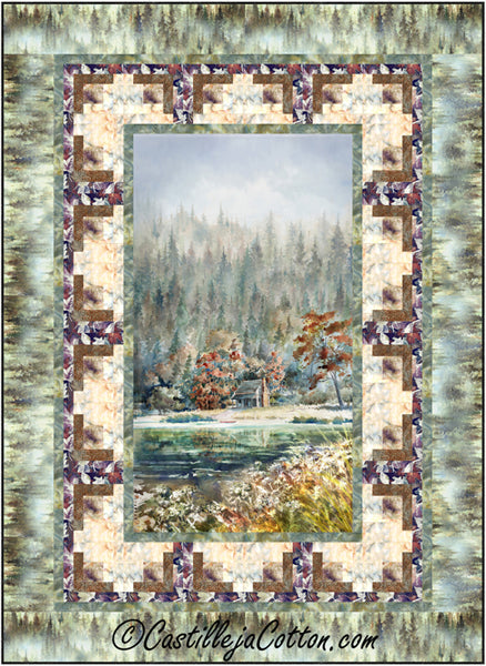 Woodland Cabin Quilt CJC-54861e  - Downloadable Pattern