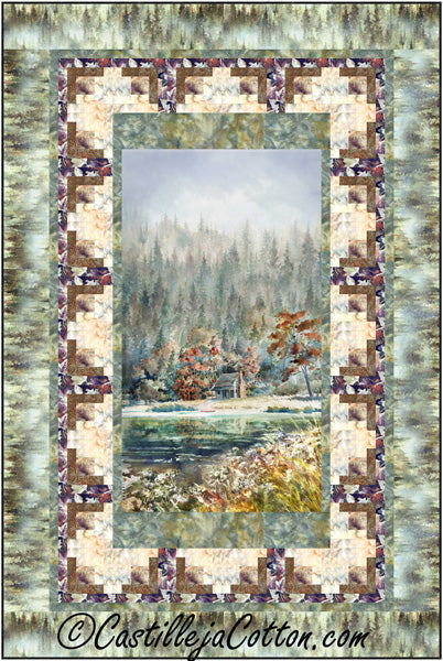 Woodland Cabin Quilt CJC-54862e - Downloadable Pattern