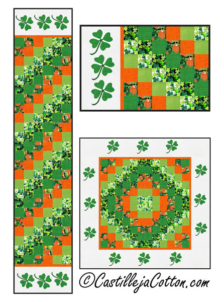 Good Luck Sixes Table Set Pattern CJC-54880 - Paper Pattern