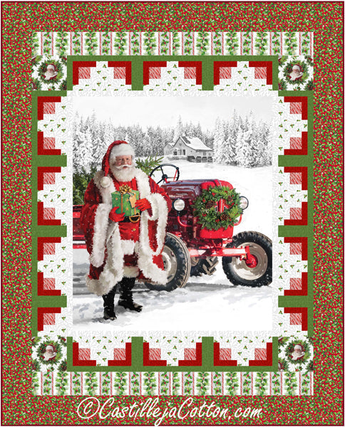 Santa and his Truck Quilt CJC-54981e - Downloadable Pattern