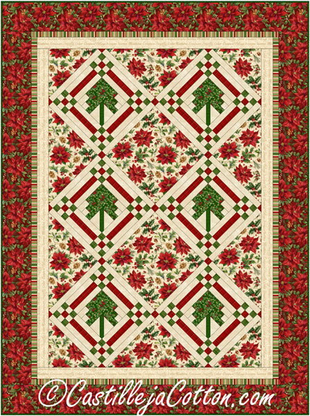 Christmas Tree Lap Quilt Pattern CJC-55041 - Paper Pattern