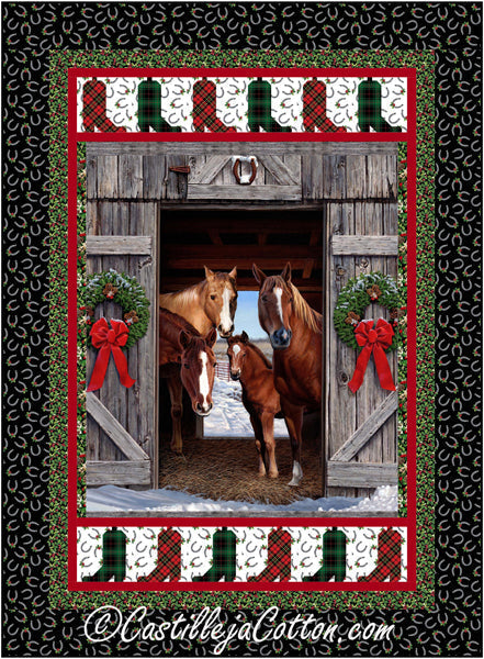 Christmas Horses Quilt Pattern CJC-55061 - Paper Pattern