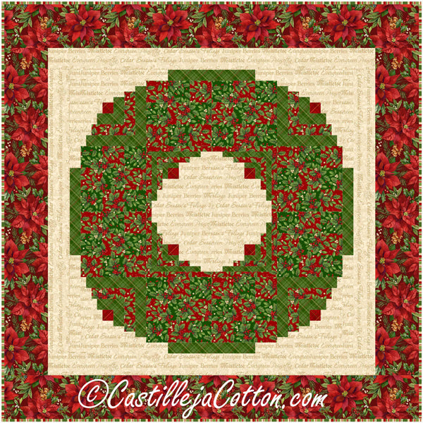 Nines and Logs Wreath Wall Hanging Pattern CJC-55101 - Paper Pattern