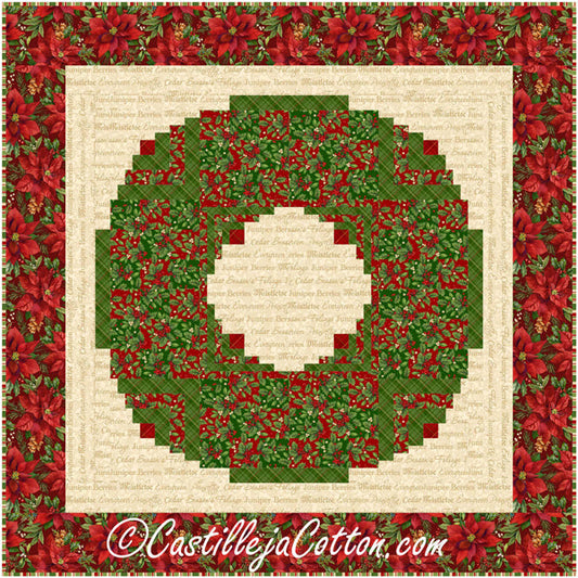 Nines and Logs Wreath Wall Hanging Pattern CJC-55101 - Paper Pattern