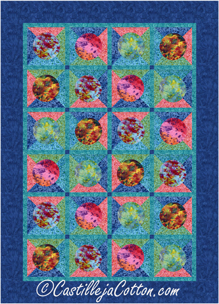 Space Planets Quilt Pattern CJC-55181 - Paper Pattern