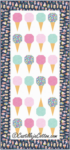 Ice Cream Cone Runner Pattern CJC-55191 - Paper Pattern