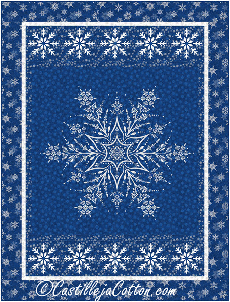 Shimmer Snowflake Quilt Pattern CJC-55221 - Paper Pattern