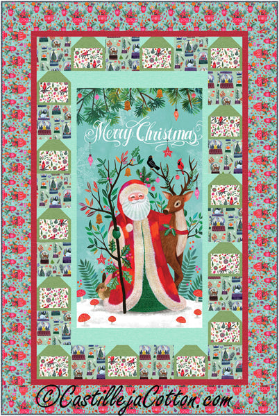 Santa in the Woods Quilt Pattern CJC-55381 - Paper Pattern