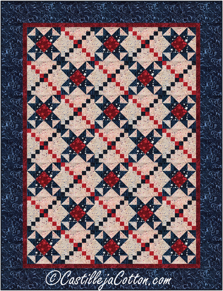 Chained Stars Quilt CJC-55393e - Downloadable Pattern