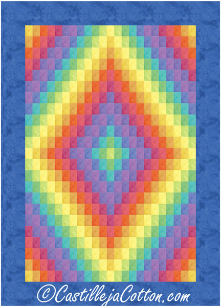 Rainbow Trip Baby Quilt Pattern CJC-55401 - Paper Pattern