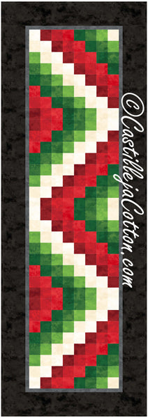 Wiggling Blocks Runner Quilt CJC-55432e - Downloadable Pattern