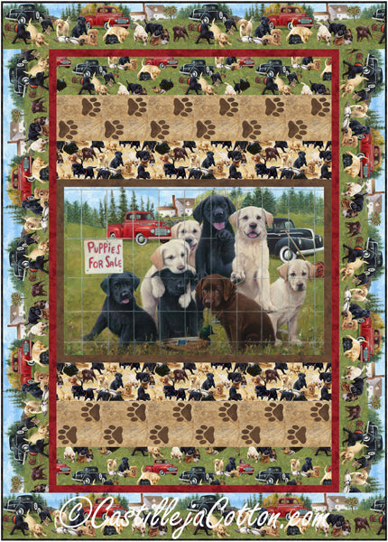 Puppies For Sale Quilt Pattern CJC-55641 - Paper Pattern