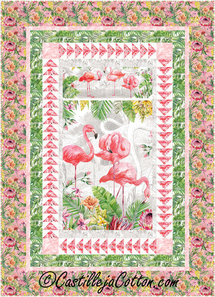 Flamingo Dance Quilt Pattern CJC-55651 - Paper Pattern