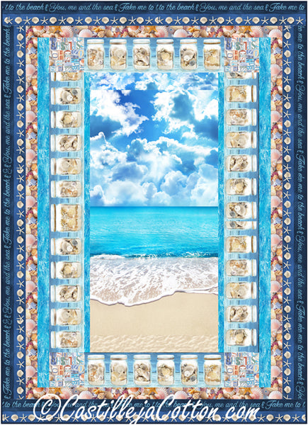 Seashells and Beach Quilt CJC-55671e - Downloadable Pattern