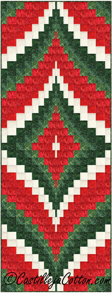 Christmas Diamonds Runner Pattern CJC-55692 - Paper Pattern