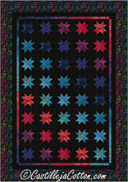 Star Studded Quilt CJC-55811e - Downloadable Pattern