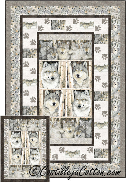 Gray Wolves Quilt CJC-55880e - Downloadable Pattern