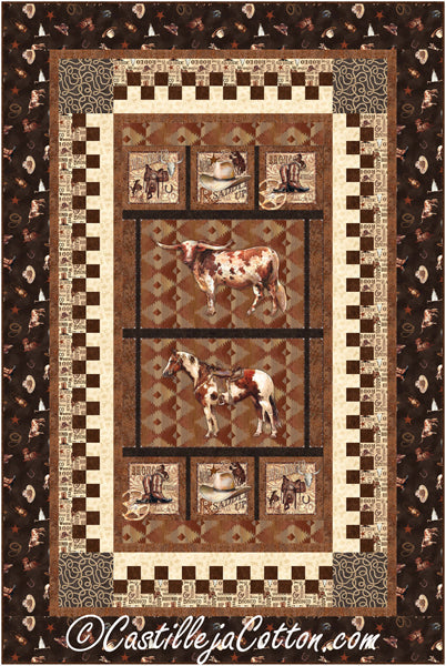 Cattle Roundup Quilt CJC-55891e - Downloadable Pattern