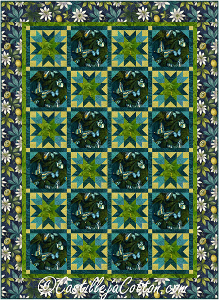 Stars and Butterflies Quilt CJC-56011e - Downloadable Pattern