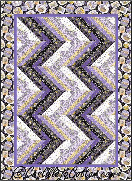 Lavender Rows Quilt Pattern CJC-56041 - Paper Pattern