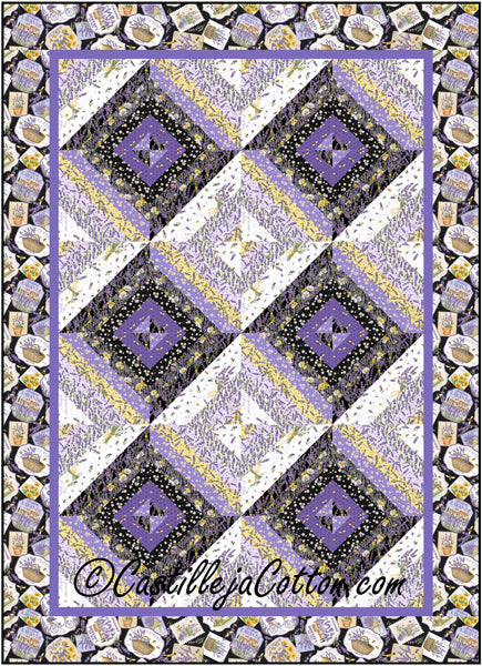 Lavender Diamonds Quilt Pattern CJC-56042 - Paper Pattern