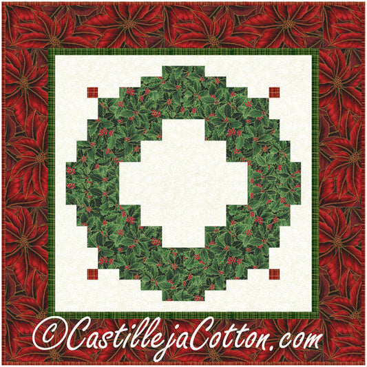 Christmas Wreath Wall Hanging CJC-56181e - Downloadable Pattern