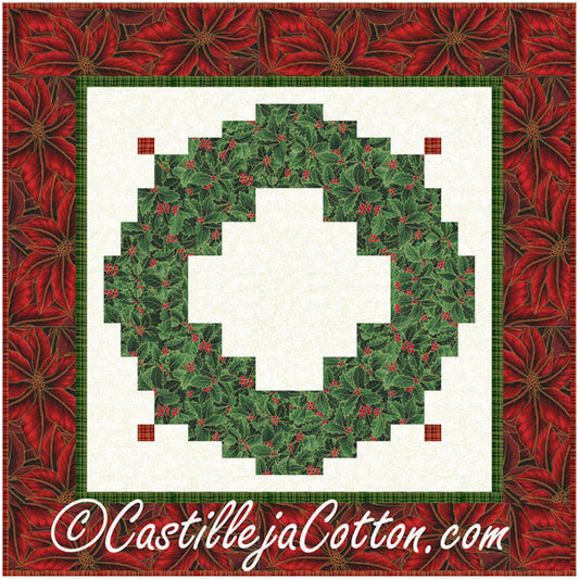 Christmas Wreath Wall Hanging Pattern CJC-56181 - Paper Pattern