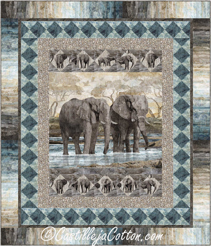 Elephants Quilt CQ-046e - Downloadable Pattern