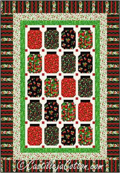 Strawberry Jars Quilt CJC-56351e - Downloadable Pattern