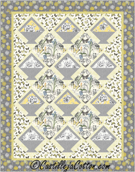 Buttercup Baskets Quilt CJC-56501e - Downloadable Pattern