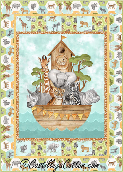 Safari Boat Quilt CJC-56801e - Downloadable Pattern