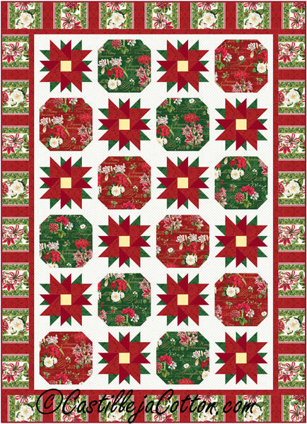 Christmas Bouquets Quilt CJC-56841e - Downloadable Pattern