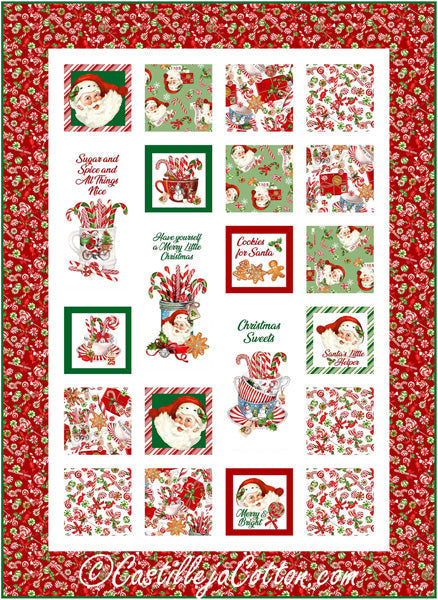 Peppermint Christmas Quilt Pattern CJC-56851 - Paper Pattern