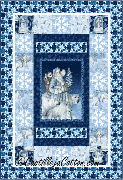 Father Christmas with Animals Quilt CJC-56911e - Downloadable Pattern