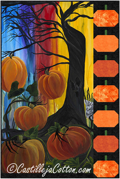 Pumpkins Ready for Carving Wall Hanging Pattern CJC-56951 - Paper Pattern