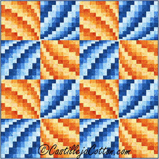 Radiating Pinwheels Quilt CJC-57091e - Downloadable Pattern