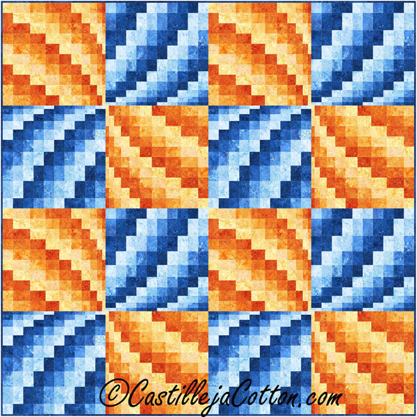 Radiating Pinwheels Quilt Pattern CJC-57091 - Paper Pattern