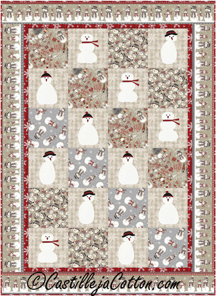 Let It Snow Folks Quilt CJC-57101e - Downloadable Pattern