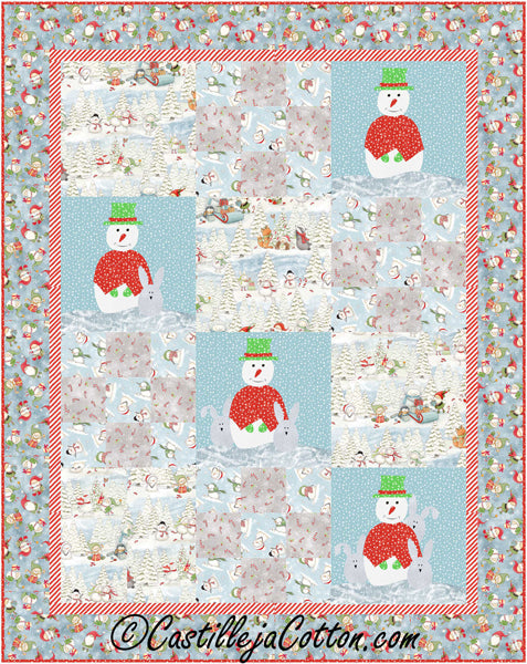 Snow Folk and Bunnies Quilt Pattern CJC-57131 - Paper Pattern