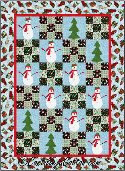 Snow Folk Festival Quilt Pattern CJC-57141 - Paper Pattern