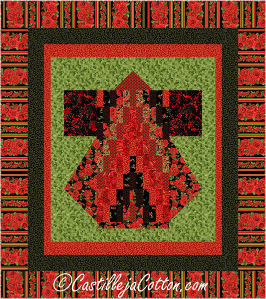 Bargello Kimono Queen Quilt CJC-57172e - Downloadable Pattern