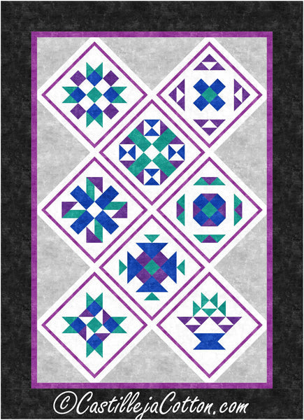 Triangle Sampler Quilt Pattern CJC-57491 - Paper Pattern