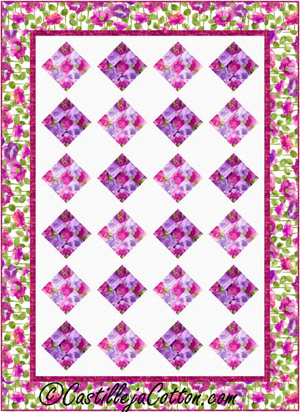 Floating Nine Patch Lap Quilt Pattern CJC-57632 - Paper Pattern