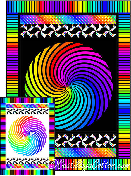 Swirling Circles Quilt CJC-57650e - Downloadable Pattern