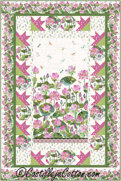 Water Lilies Lap Quilt CJC-57671e - Downloadable Pattern