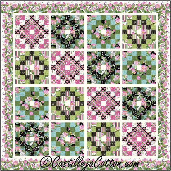 Water Lilies TAW Quilt Pattern CJC-57681 - Paper Pattern