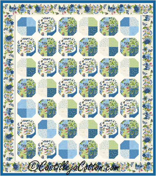 Something Blue Ten Quilt CJC-57692e - Downloadable Pattern